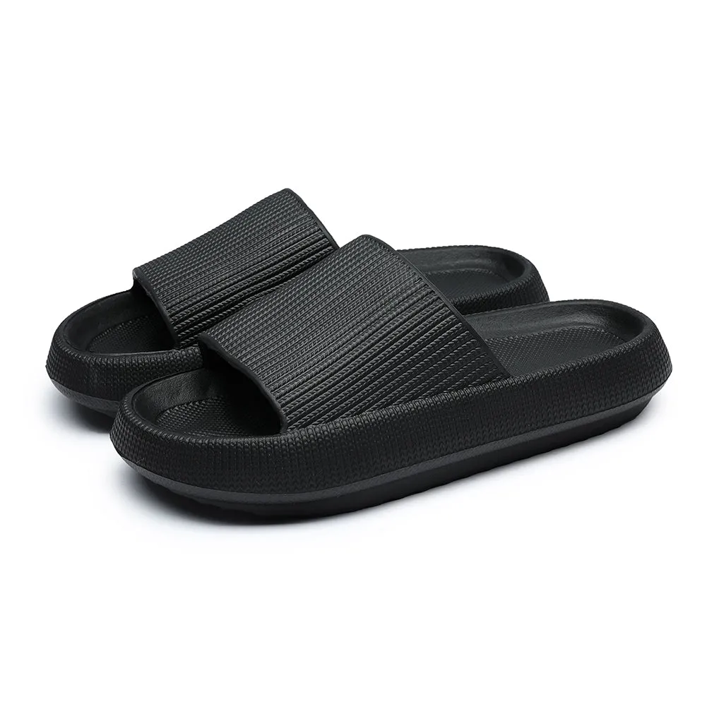 Pillow Slides Slippers for Women,Men Quick Drying Non-Slip Massage Bath Shower Outdoor Sandals with Soft Thick Sole