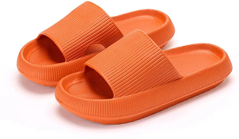 Pillow Slides Slippers for Women,Men Quick Drying Non-Slip Massage Bath Shower Outdoor Sandals with Soft Thick Sole