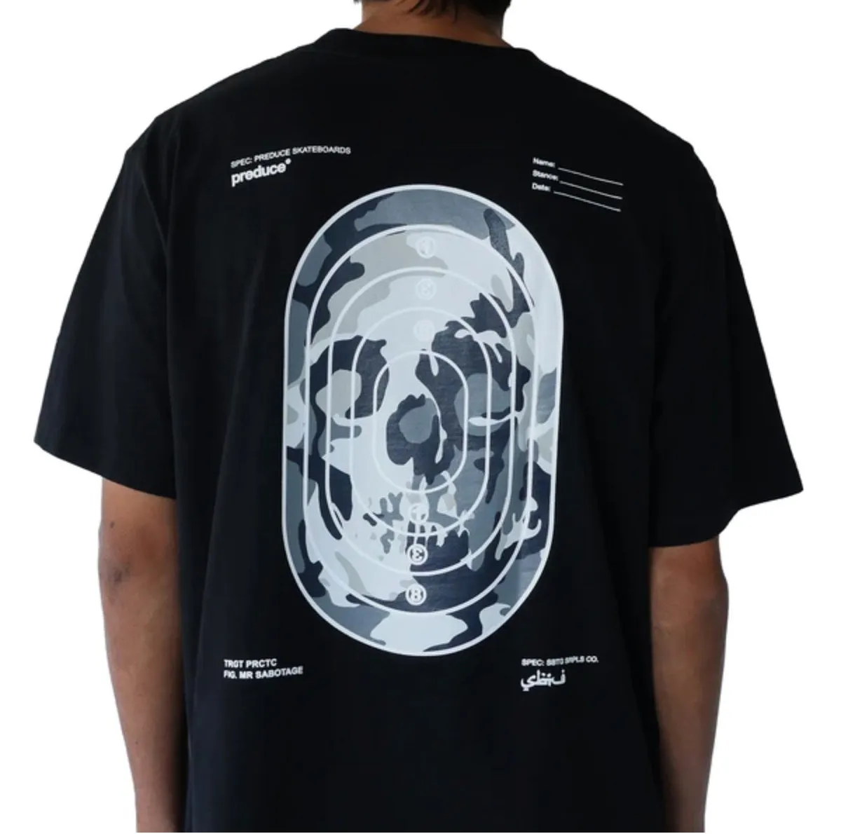PREDUCE X SBTG SKULL  T-SHIRT // BLACK