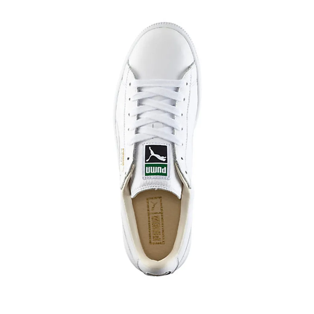 Puma Men's Basket Classic Lfs Running Shoe in White