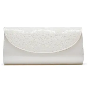 Rainbow Club Ivory Satin and Lace Bridal Bag Melody