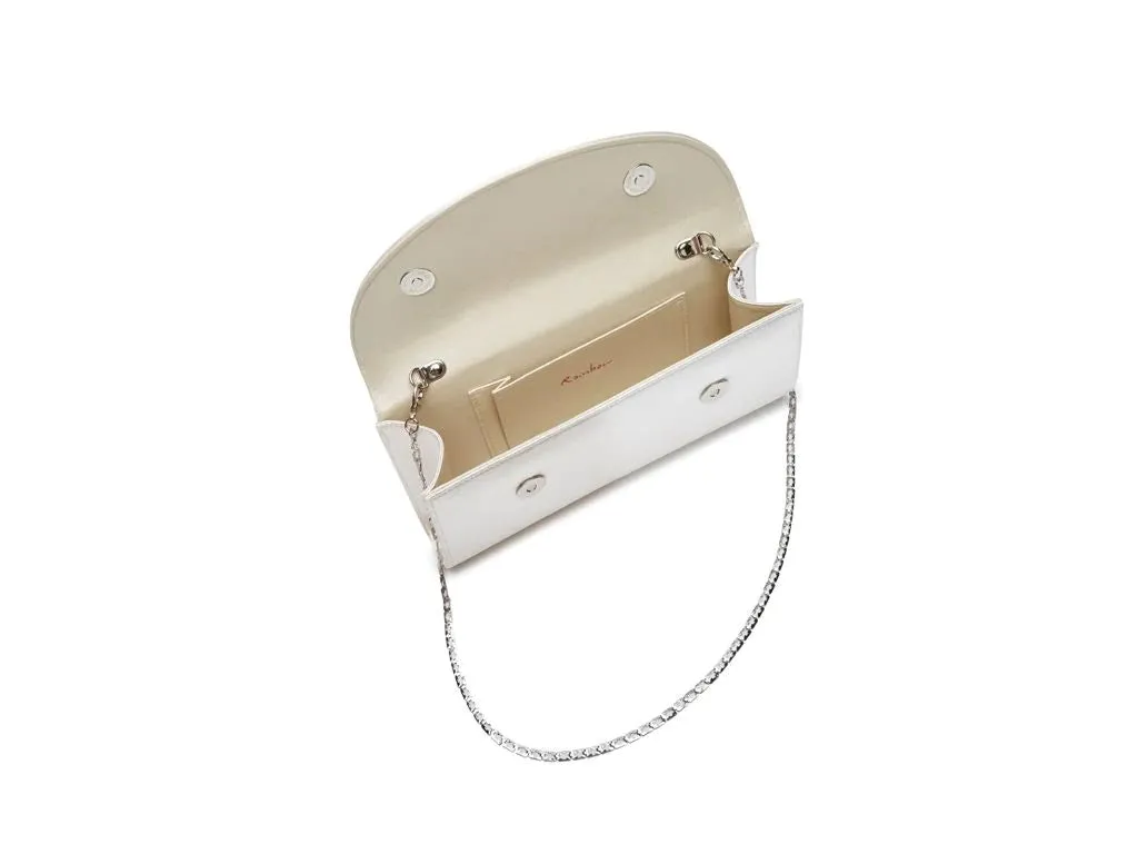 Rainbow Club Ivory Satin and Lace Bridal Bag Melody