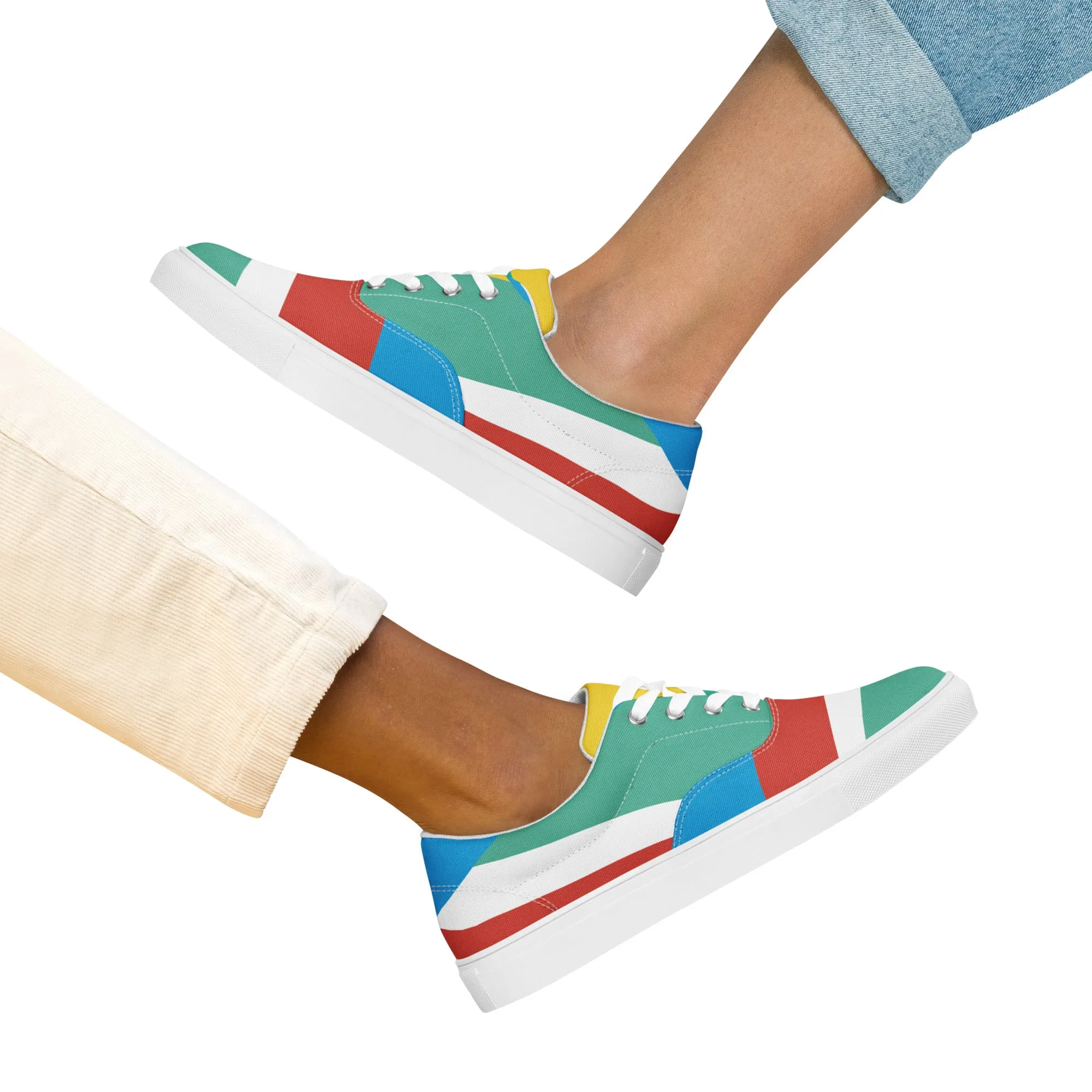 RAY OF LIGHT Women’s Lace-Up Canvas Shoes