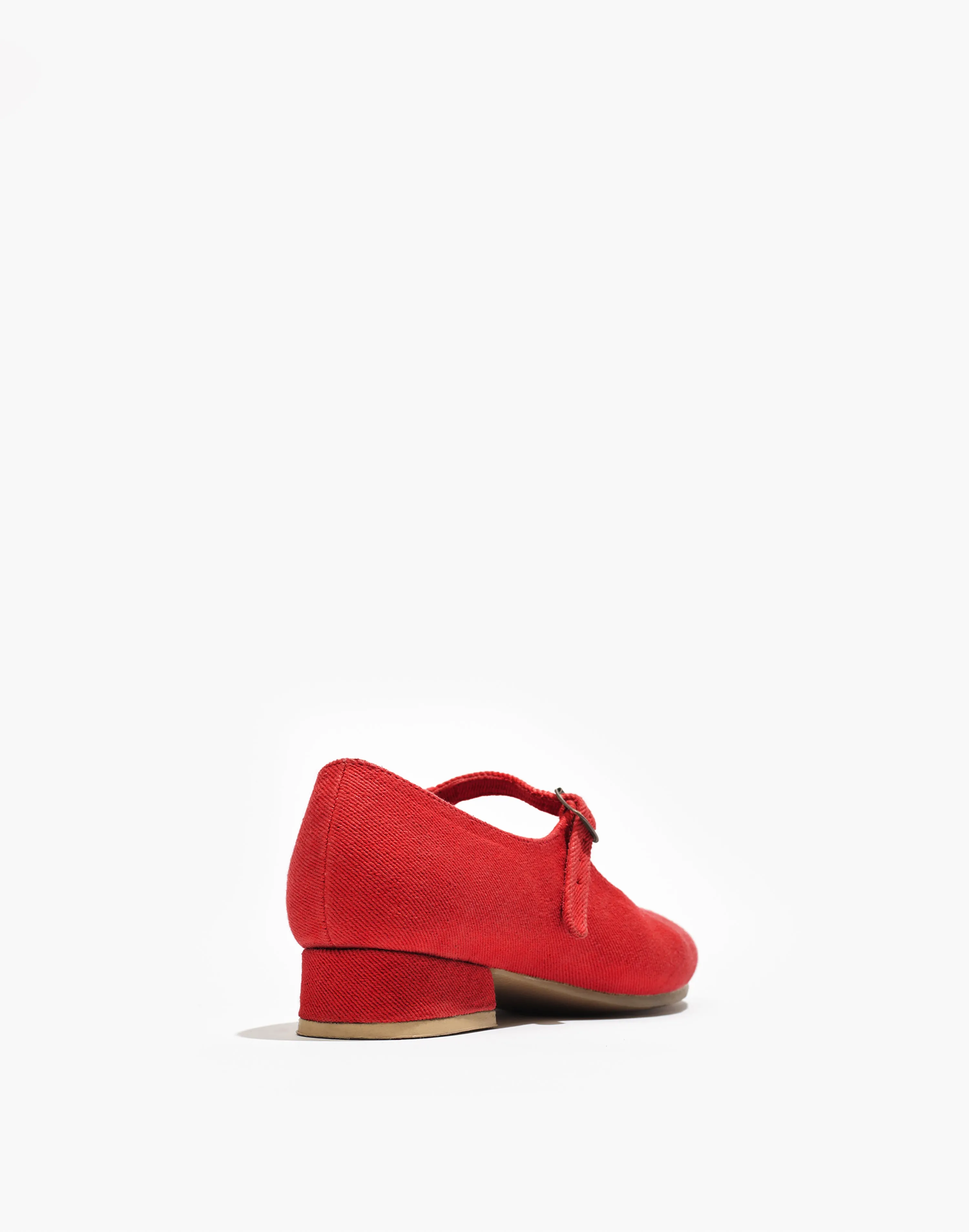 Red | Heeled Mary Jane