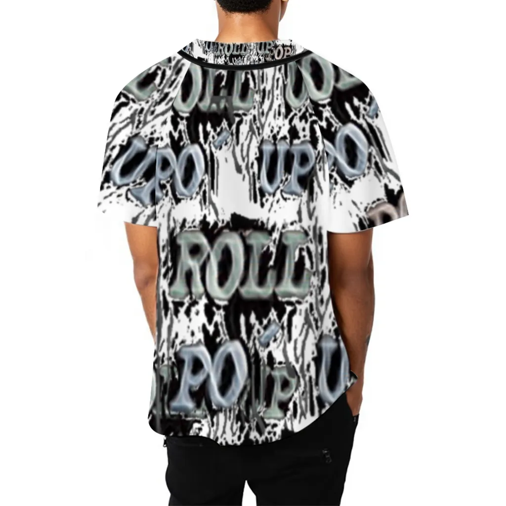 Roll Up Po' Up Pop Men's Baseball Jersey Sports Jersey
