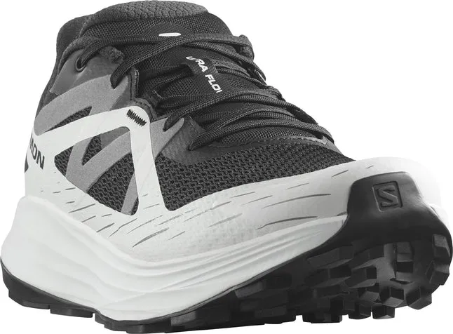 Salomon Ultra Flow Mens Trail Shoe-Black/Glacier Grey