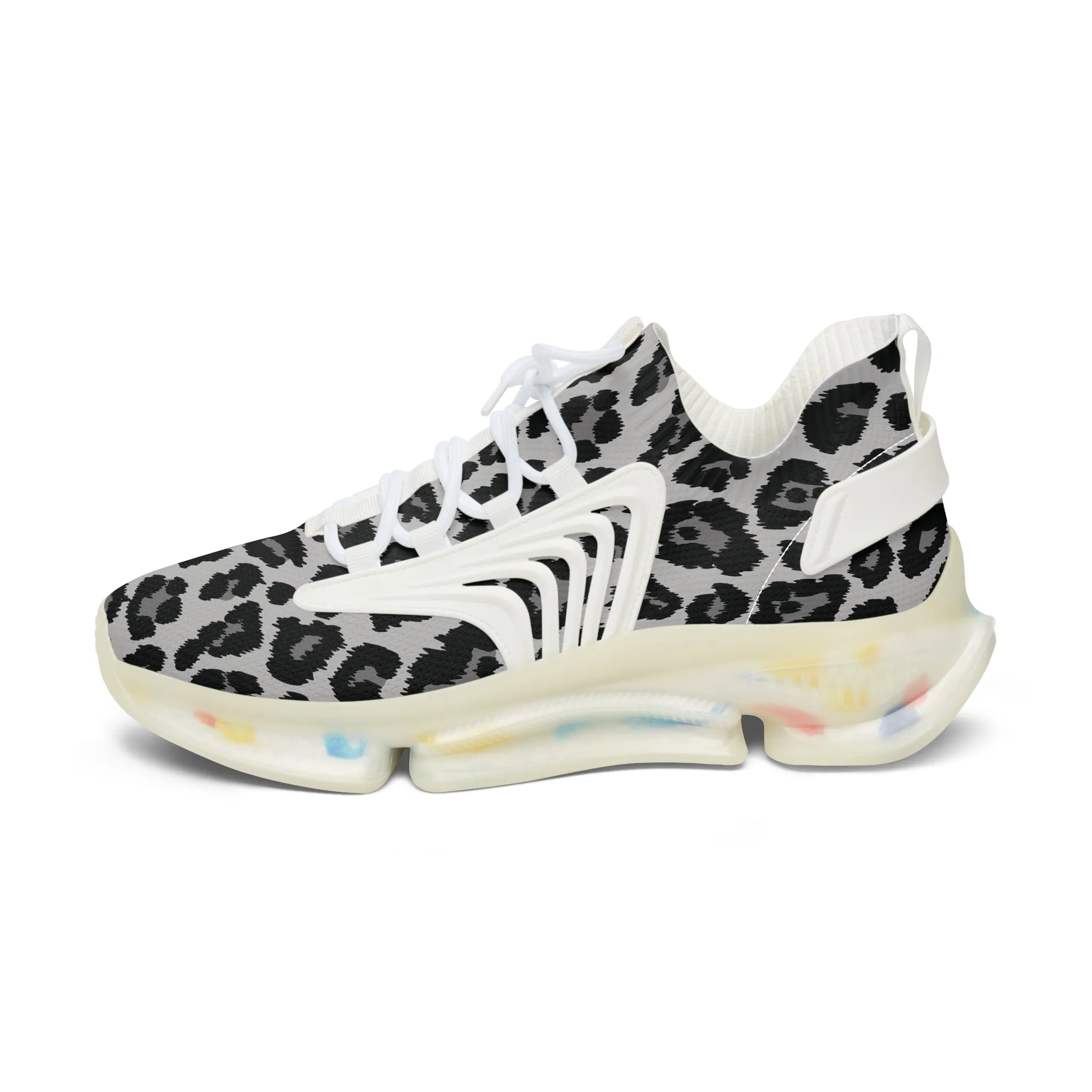 Snow Leopard print Sporty Dad Sneakers