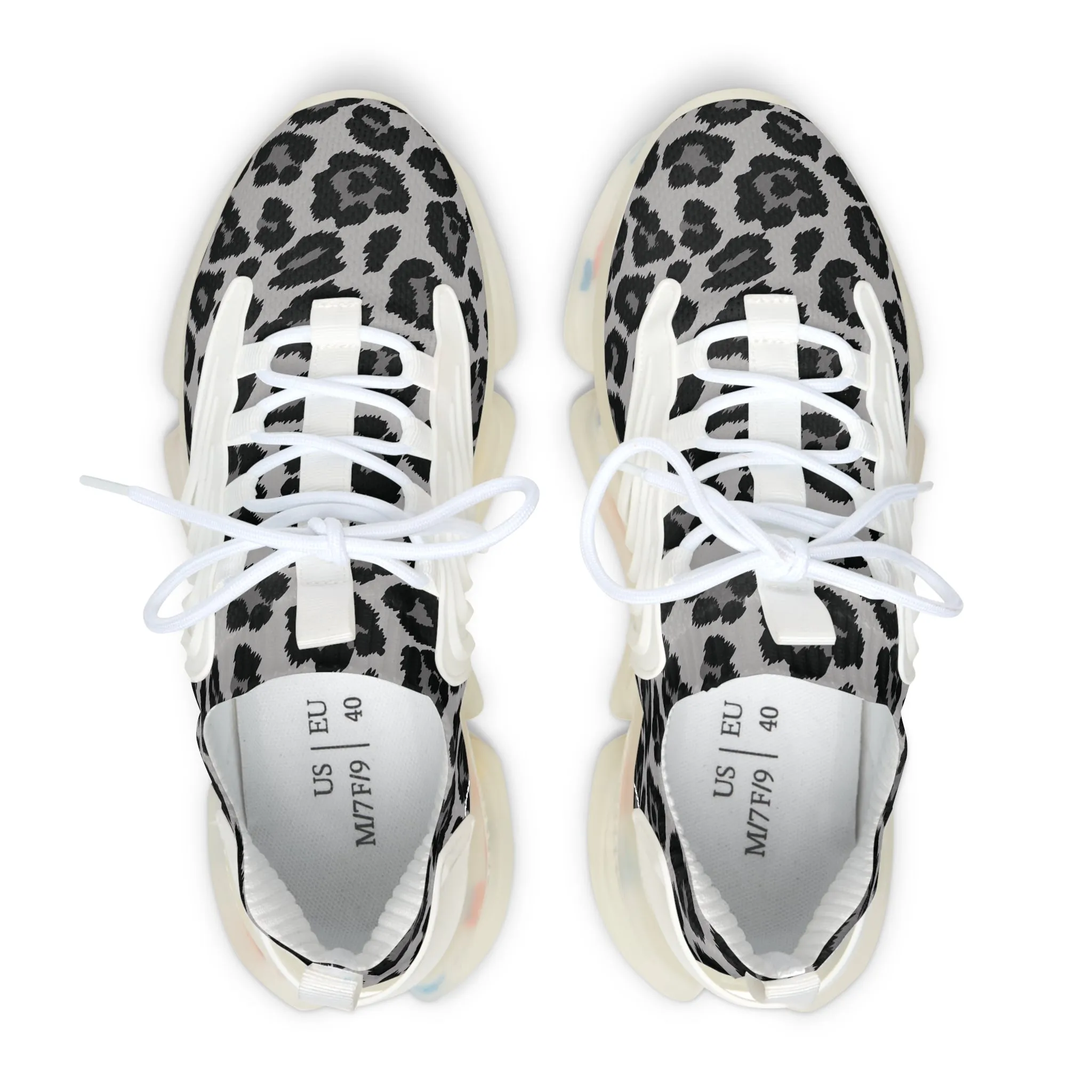 Snow Leopard print Sporty Dad Sneakers