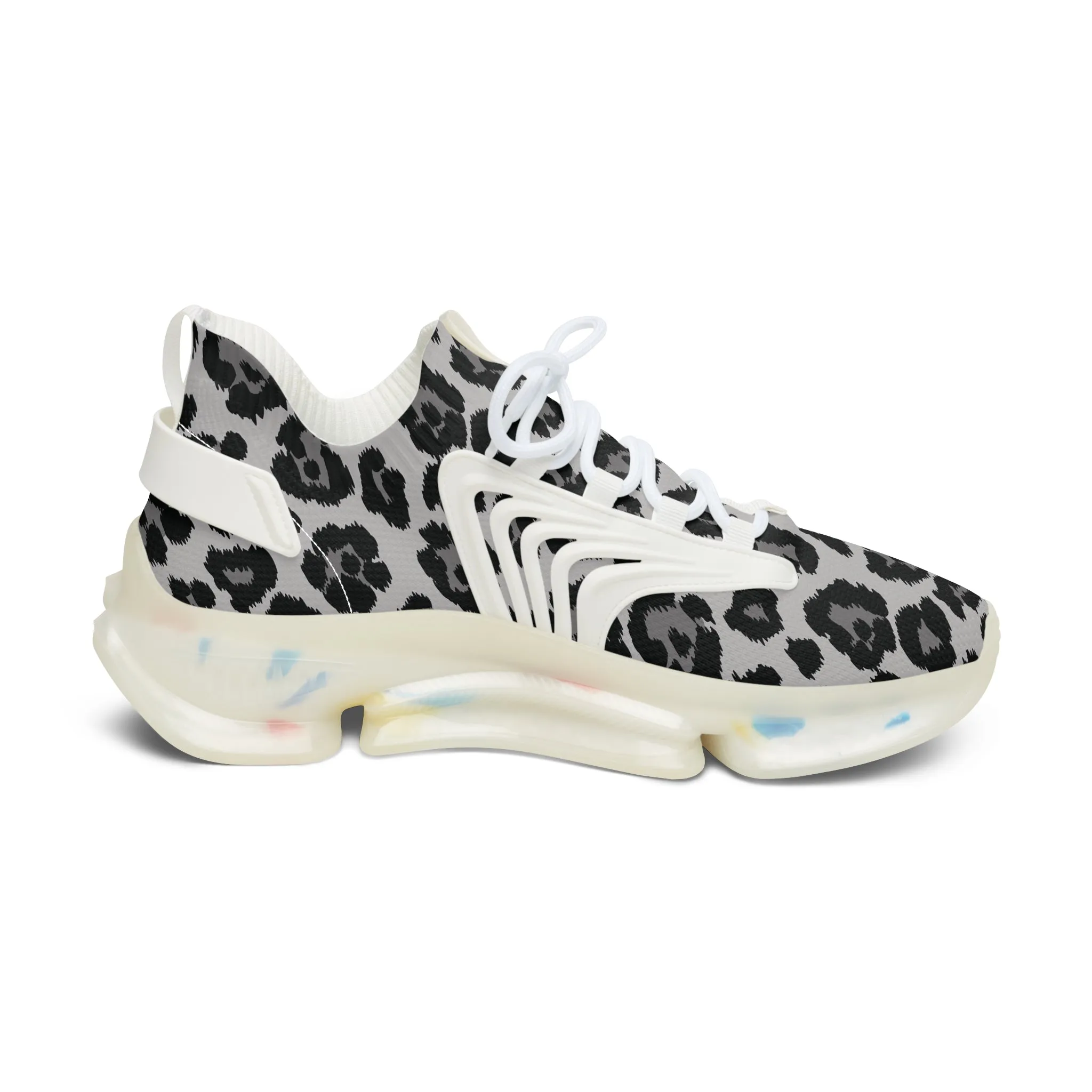 Snow Leopard print Sporty Dad Sneakers