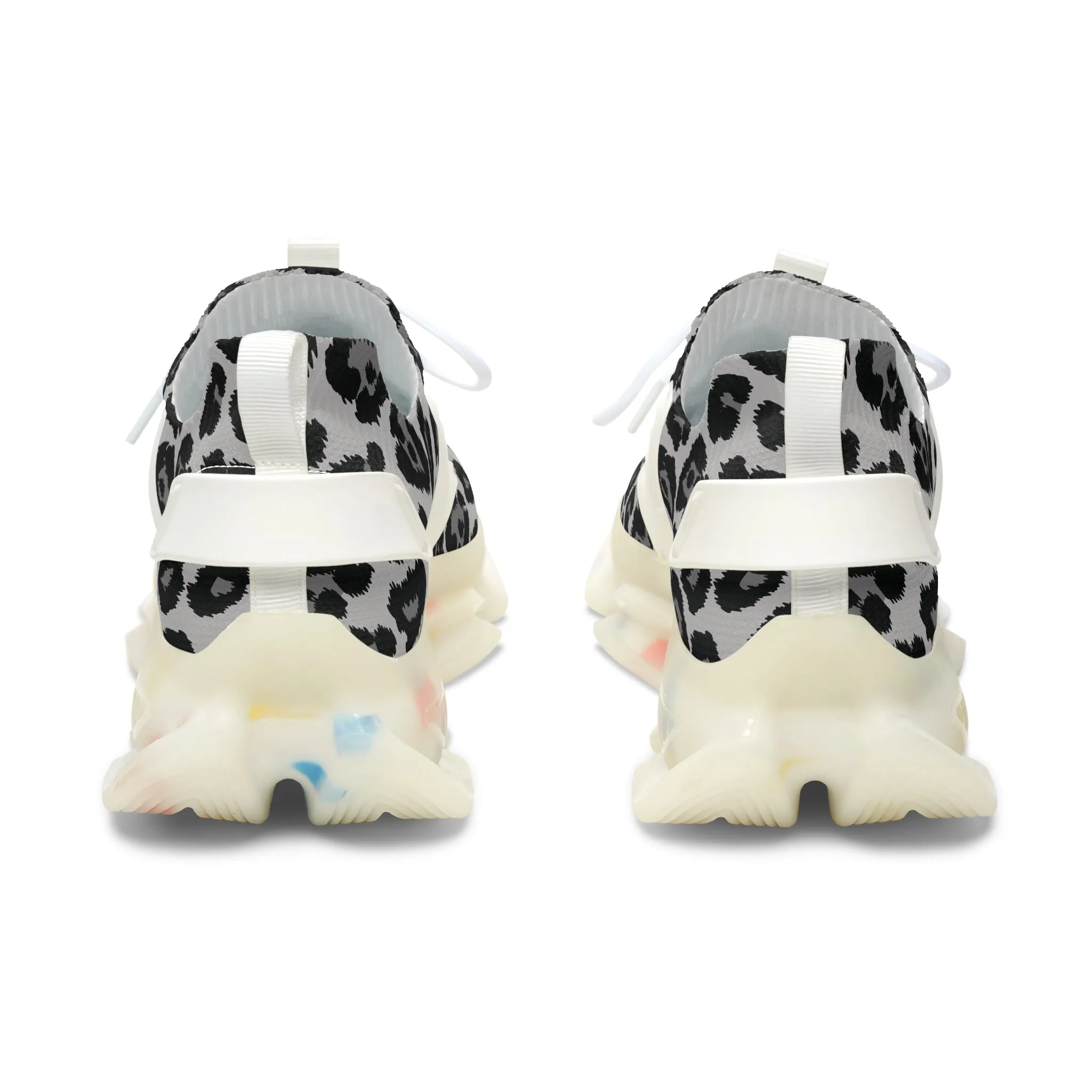 Snow Leopard print Sporty Dad Sneakers