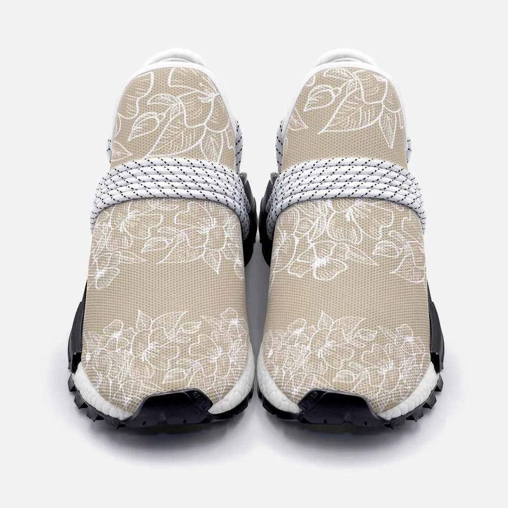 Spring floral frame ornament scandinavian Unisex Lightweight Custom shoes