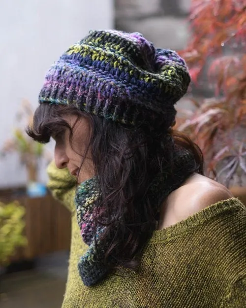Super Bulky Dropstitch Hat & Cowl Loom Knitting Kit
