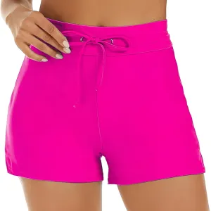 Swim Shorts Built In Briefs – Quick Dry Stretch Fabric with Drawstring