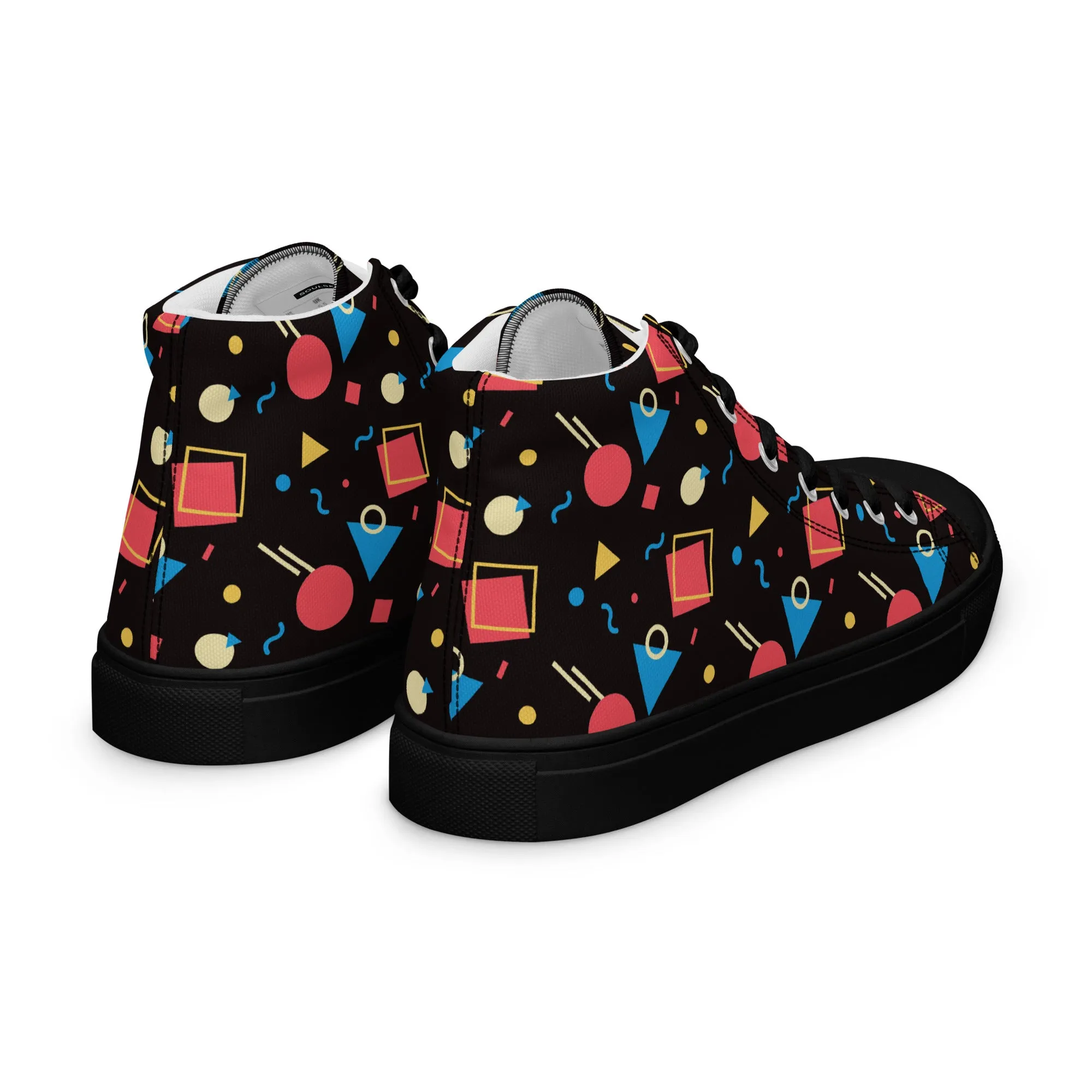 WATERMELON SUMMER Women's High Top Canvas Shoes