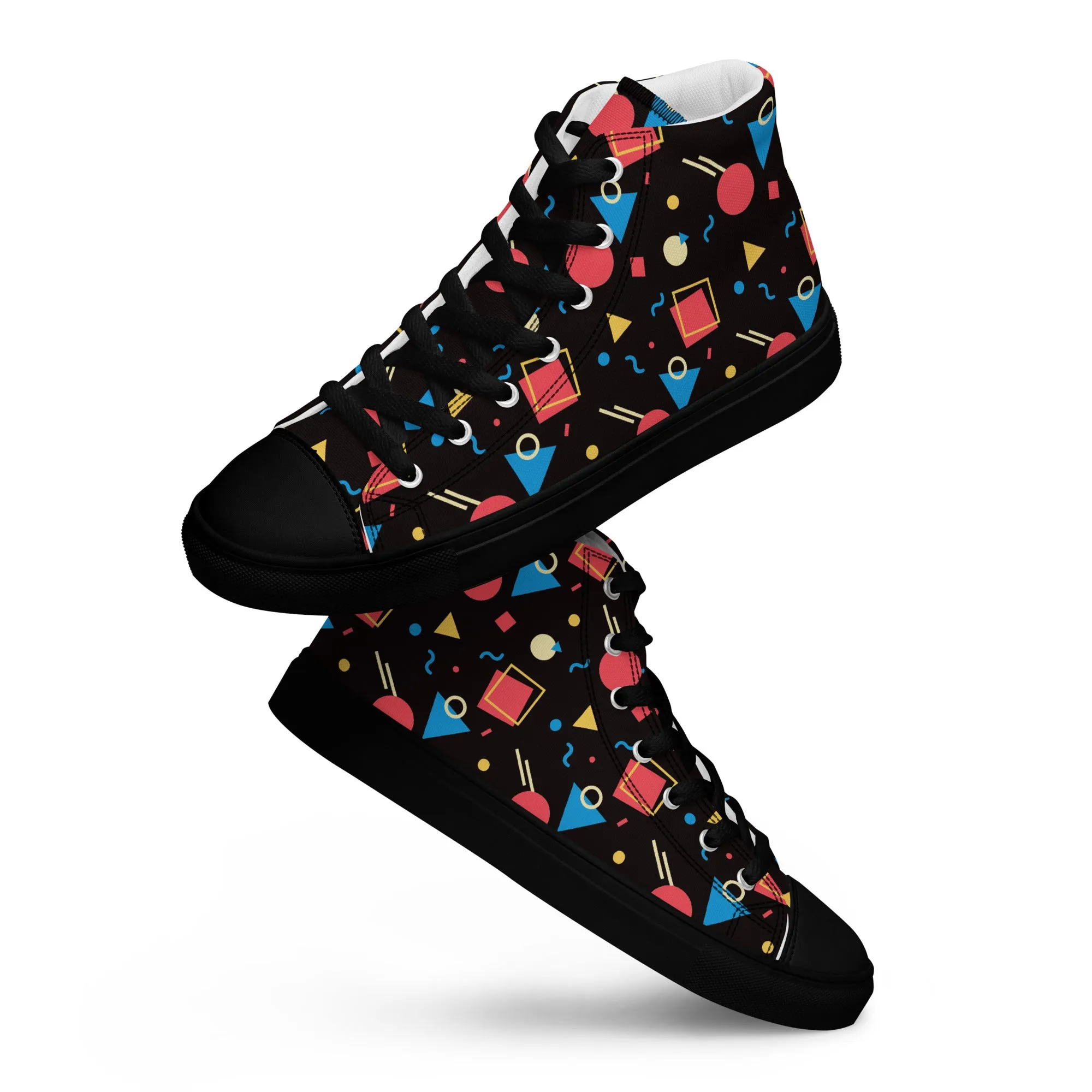 WATERMELON SUMMER Women's High Top Canvas Shoes