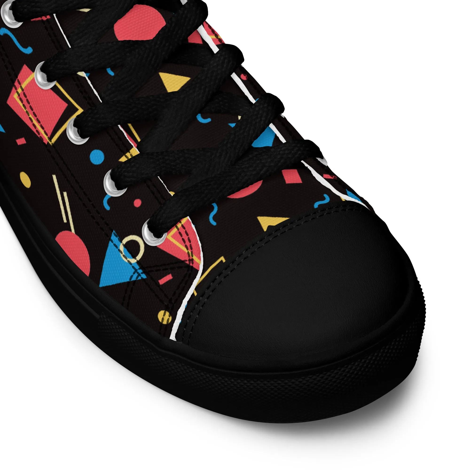 WATERMELON SUMMER Women's High Top Canvas Shoes