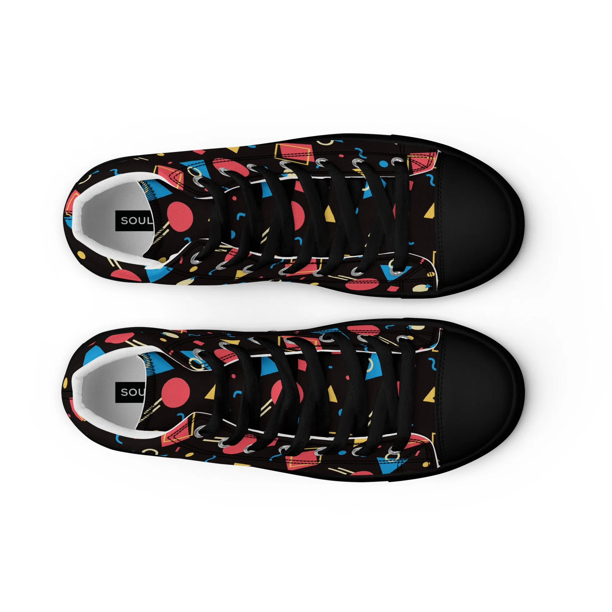 WATERMELON SUMMER Women's High Top Canvas Shoes