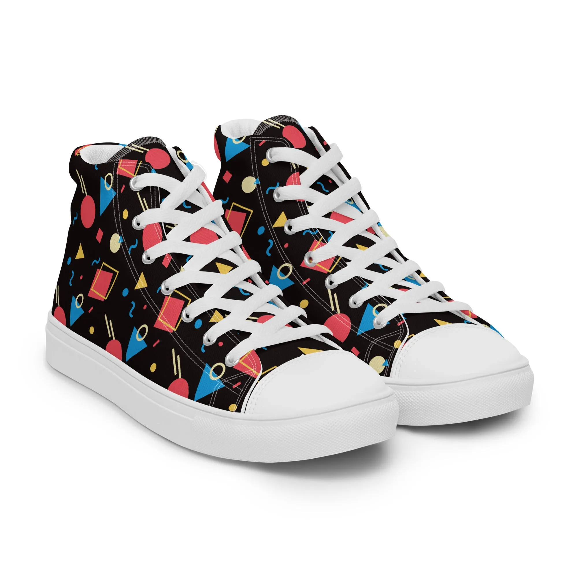 WATERMELON SUMMER Women's High Top Canvas Shoes