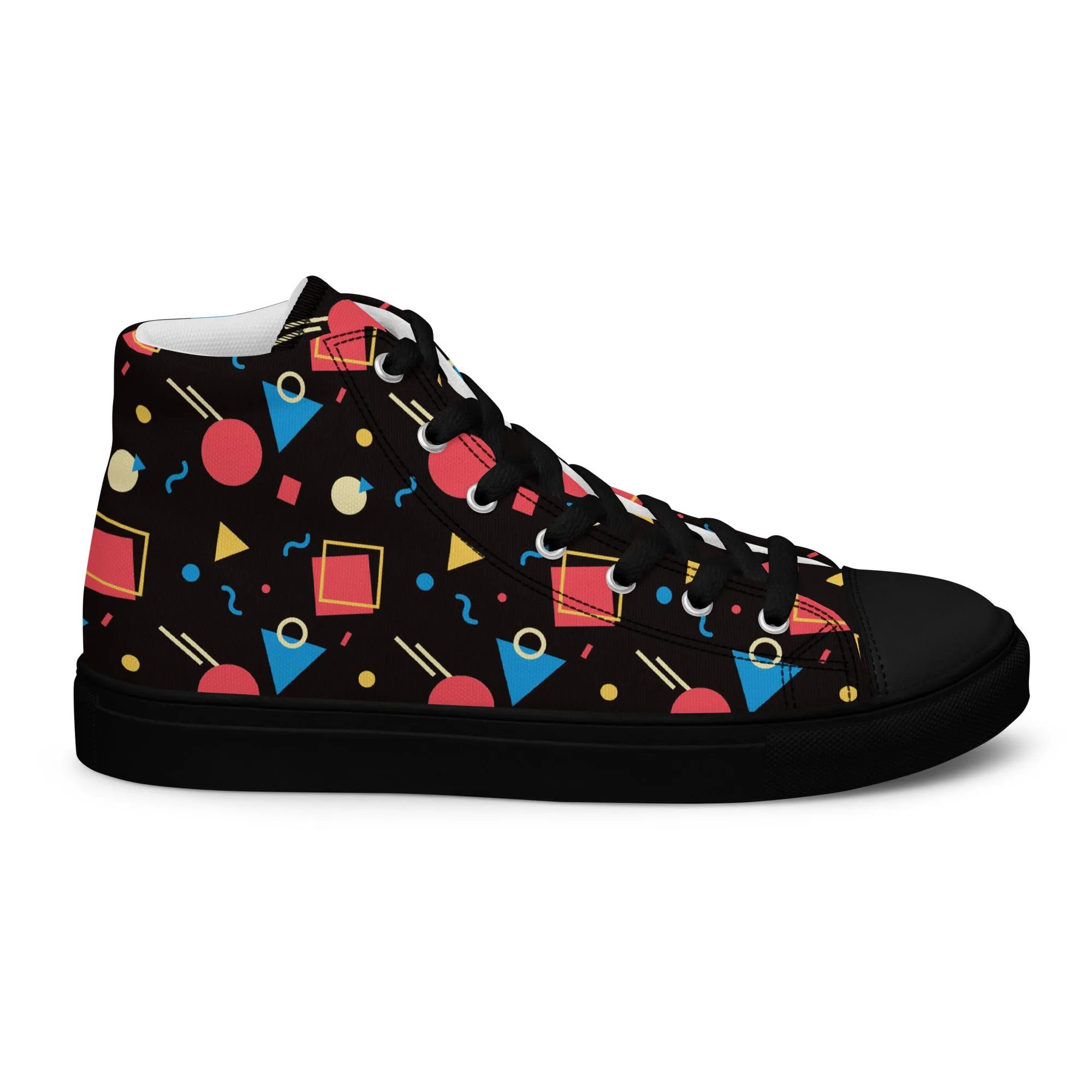 WATERMELON SUMMER Women's High Top Canvas Shoes
