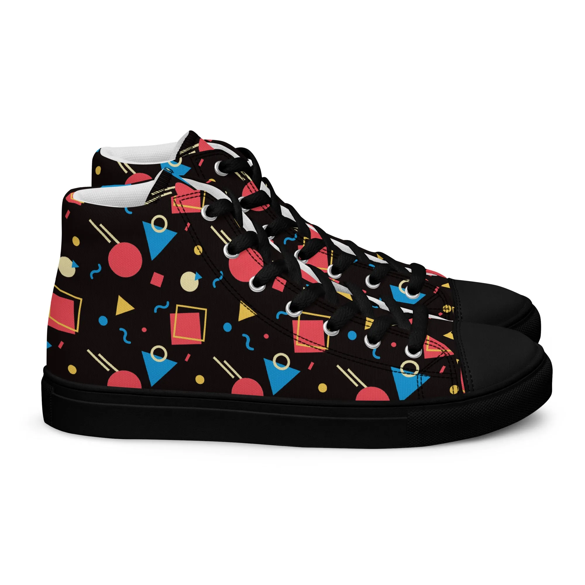 WATERMELON SUMMER Women's High Top Canvas Shoes