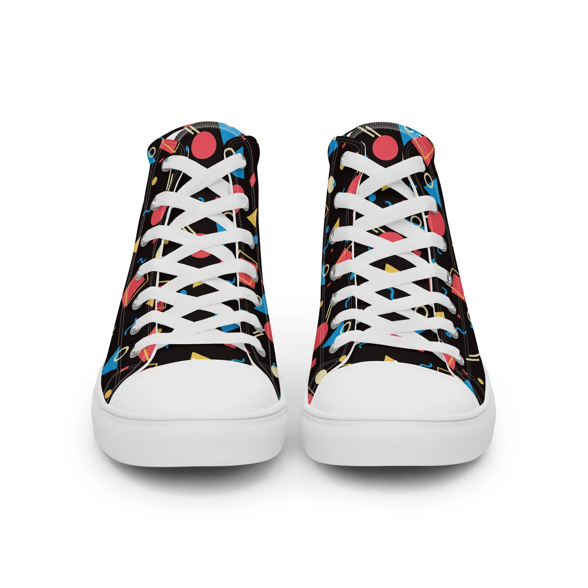 WATERMELON SUMMER Women's High Top Canvas Shoes