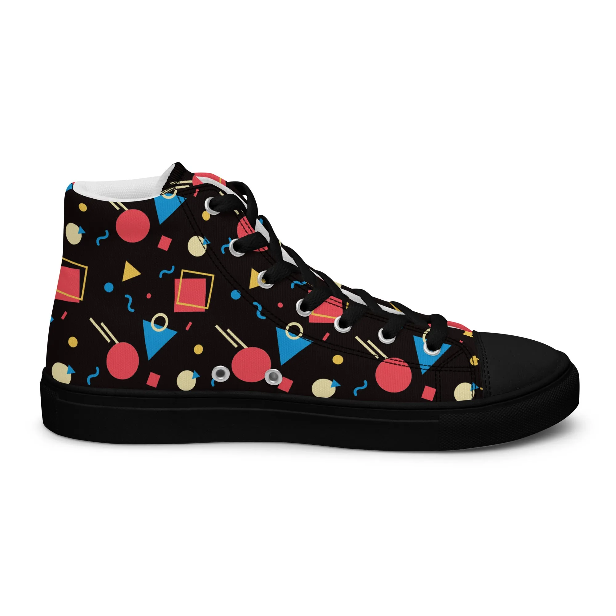 WATERMELON SUMMER Women's High Top Canvas Shoes