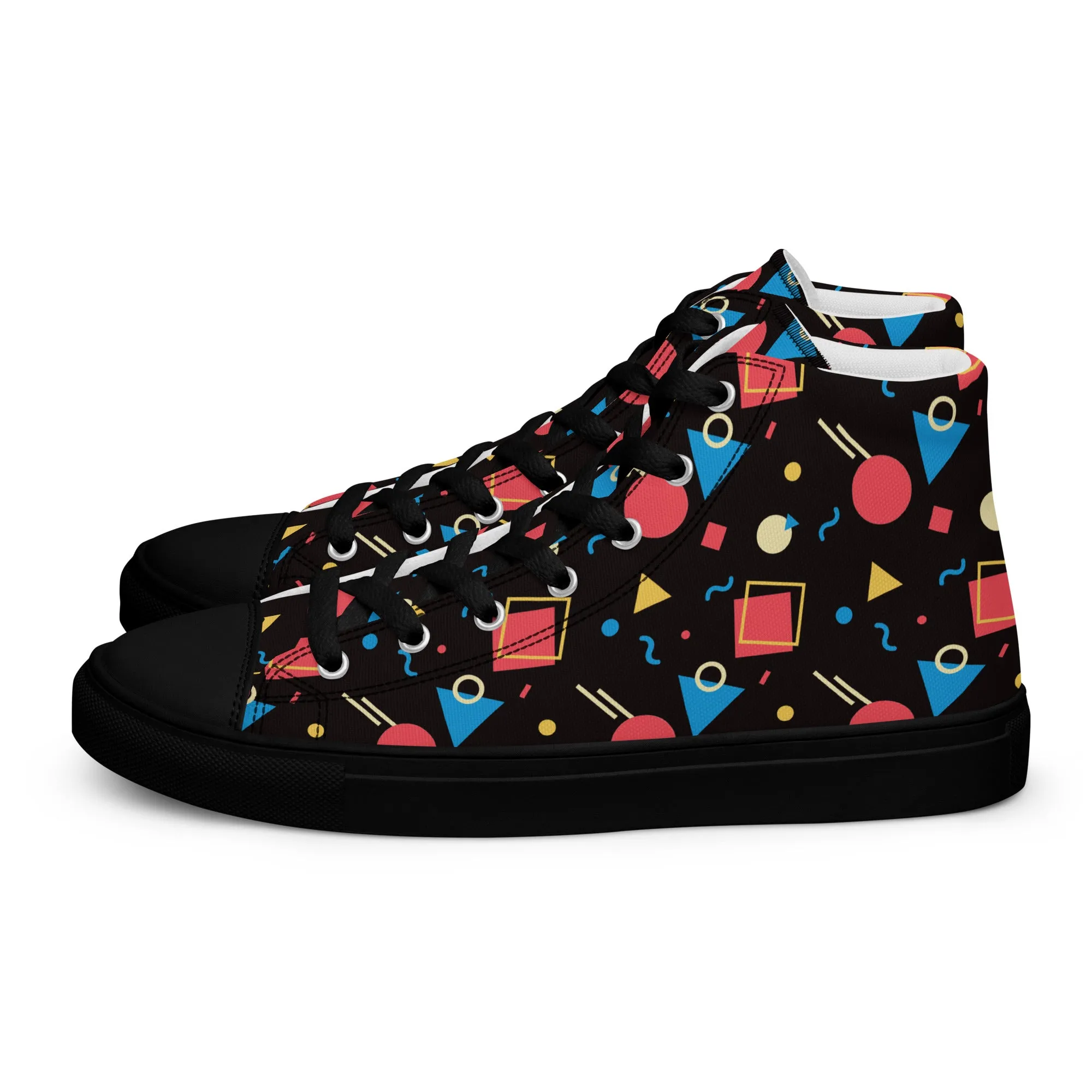WATERMELON SUMMER Women's High Top Canvas Shoes