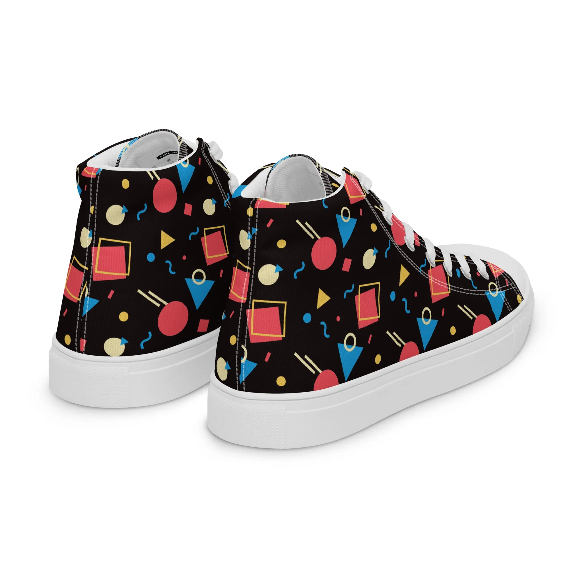 WATERMELON SUMMER Women's High Top Canvas Shoes