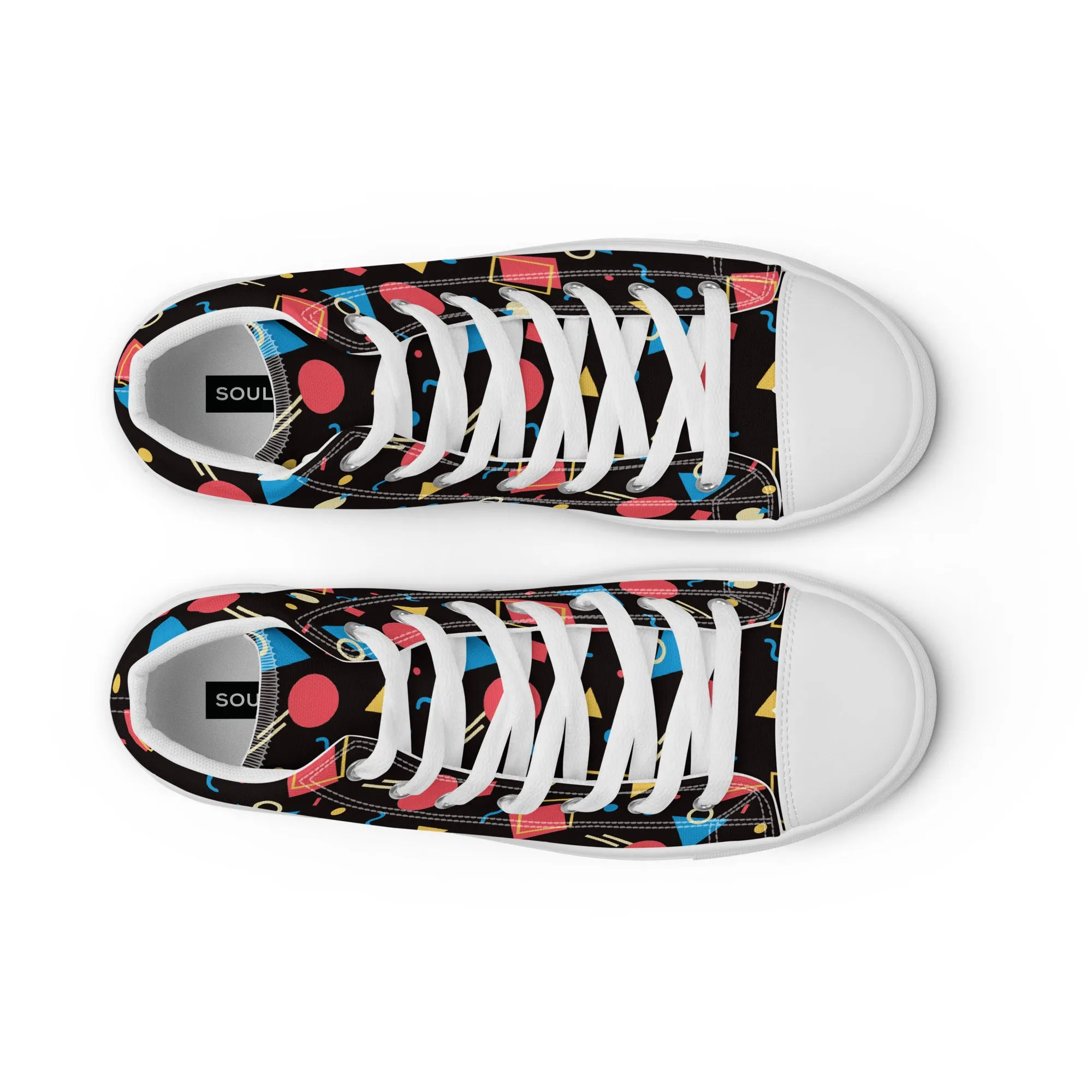 WATERMELON SUMMER Women's High Top Canvas Shoes