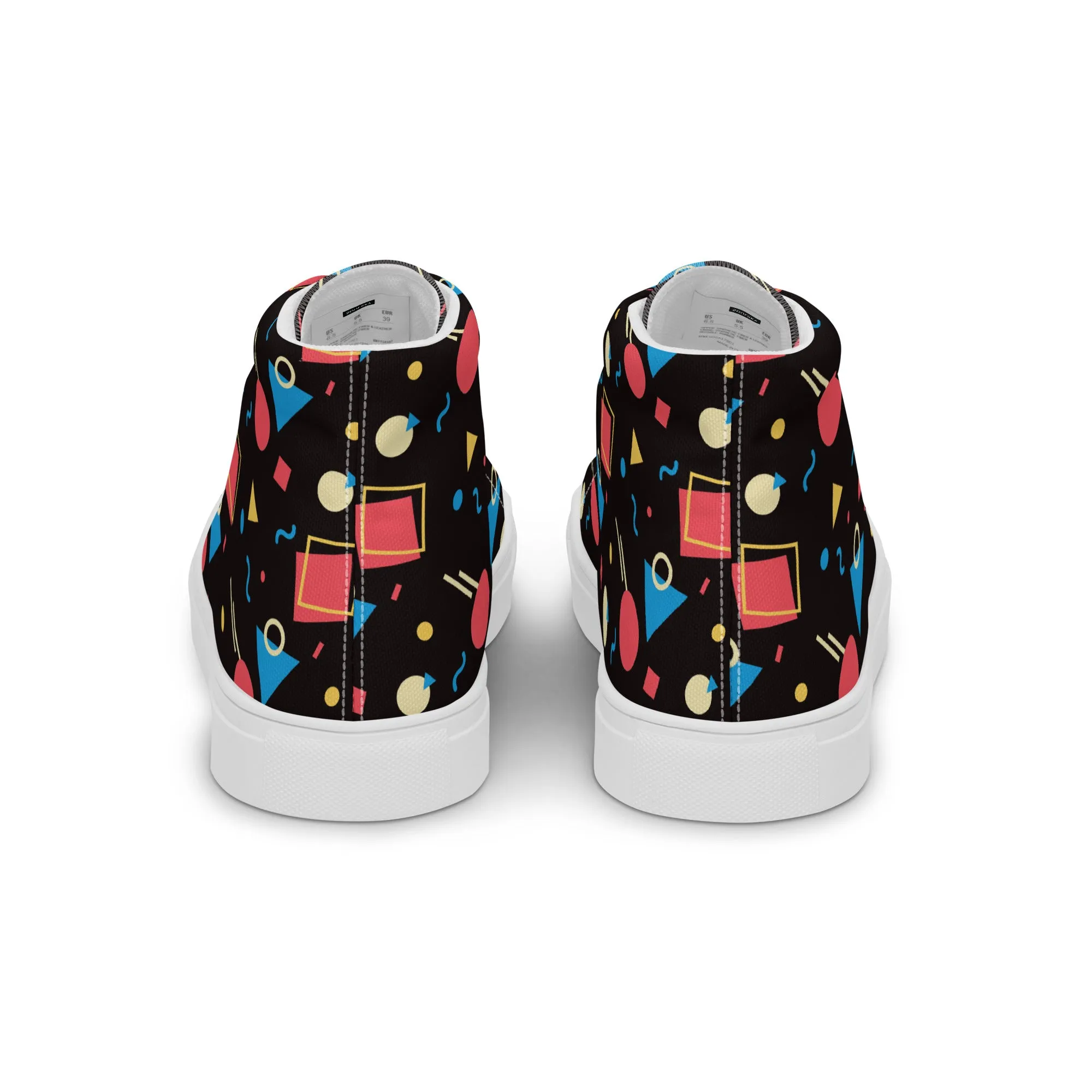 WATERMELON SUMMER Women's High Top Canvas Shoes