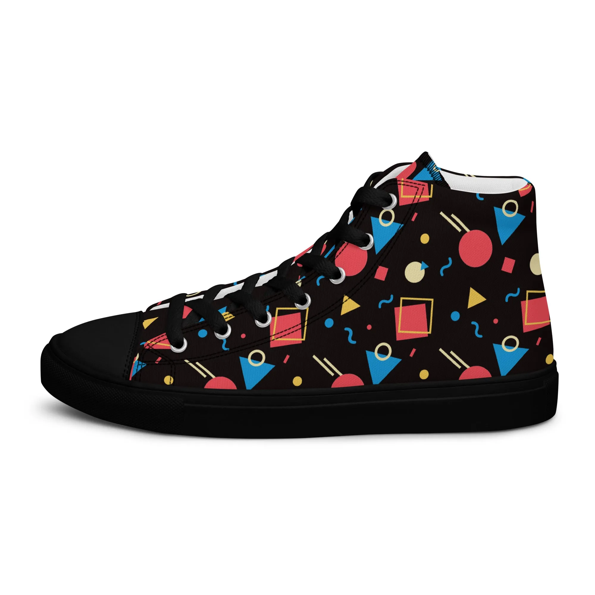 WATERMELON SUMMER Women's High Top Canvas Shoes
