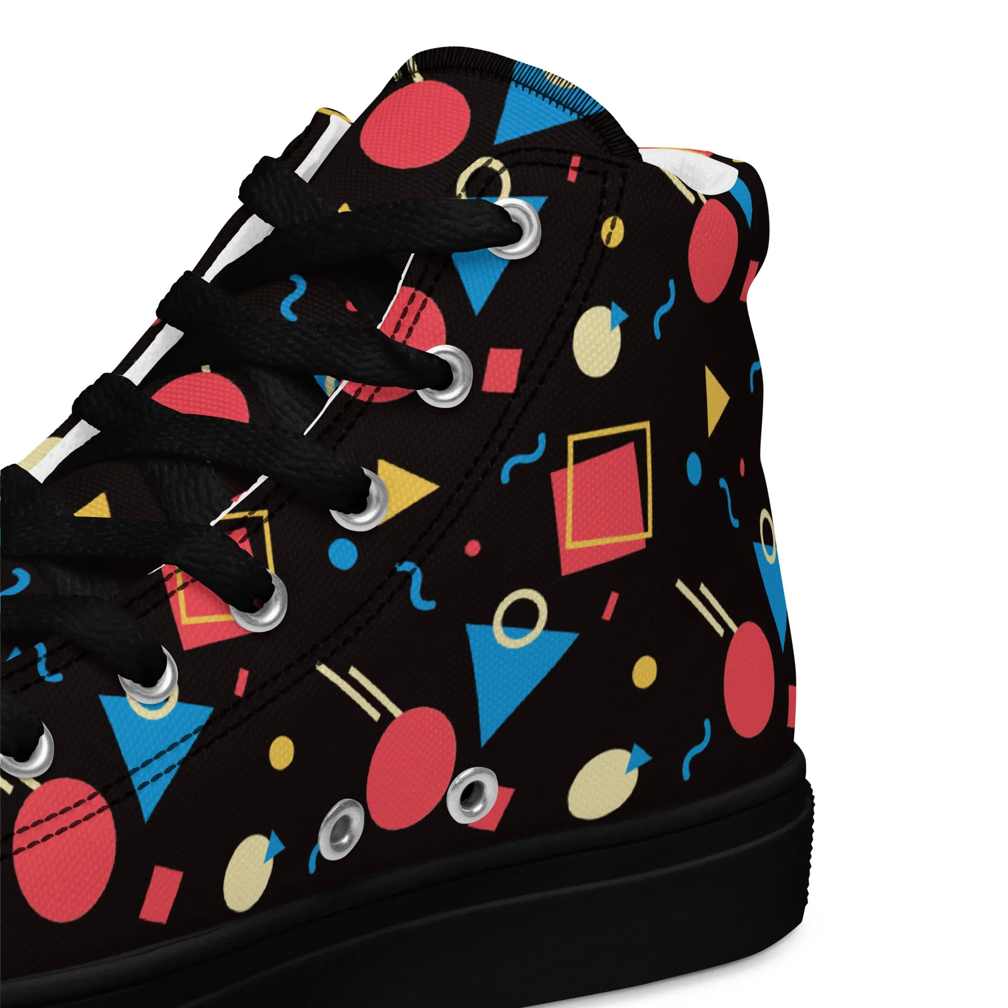 WATERMELON SUMMER Women's High Top Canvas Shoes