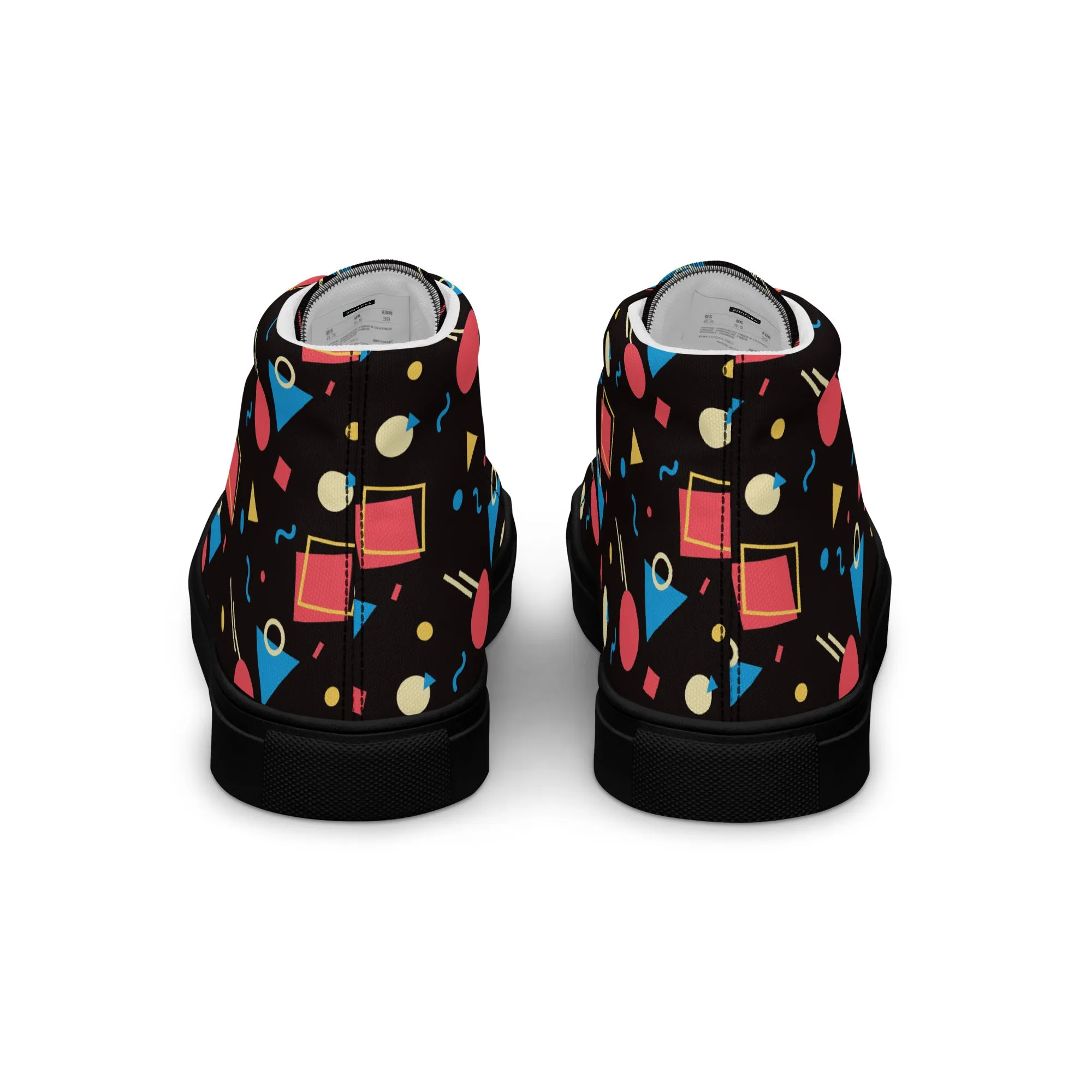 WATERMELON SUMMER Women's High Top Canvas Shoes