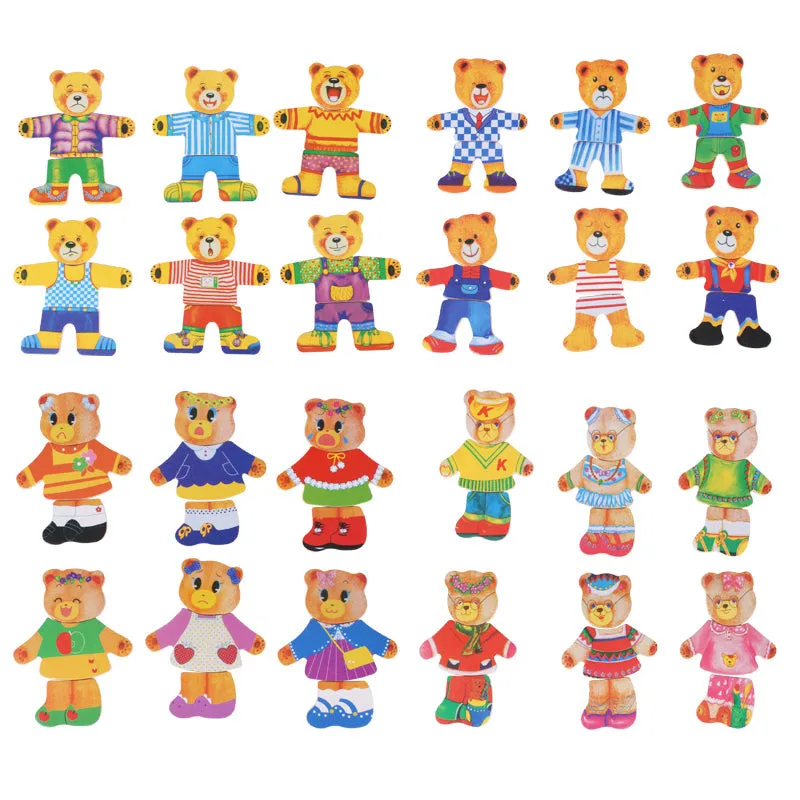 Woods™ | Wooden jigsaw puzzle 'Boris the teddy bear'