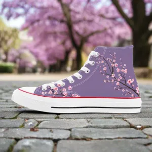 Wysteria Sakura  High Top Canvas Shoes
