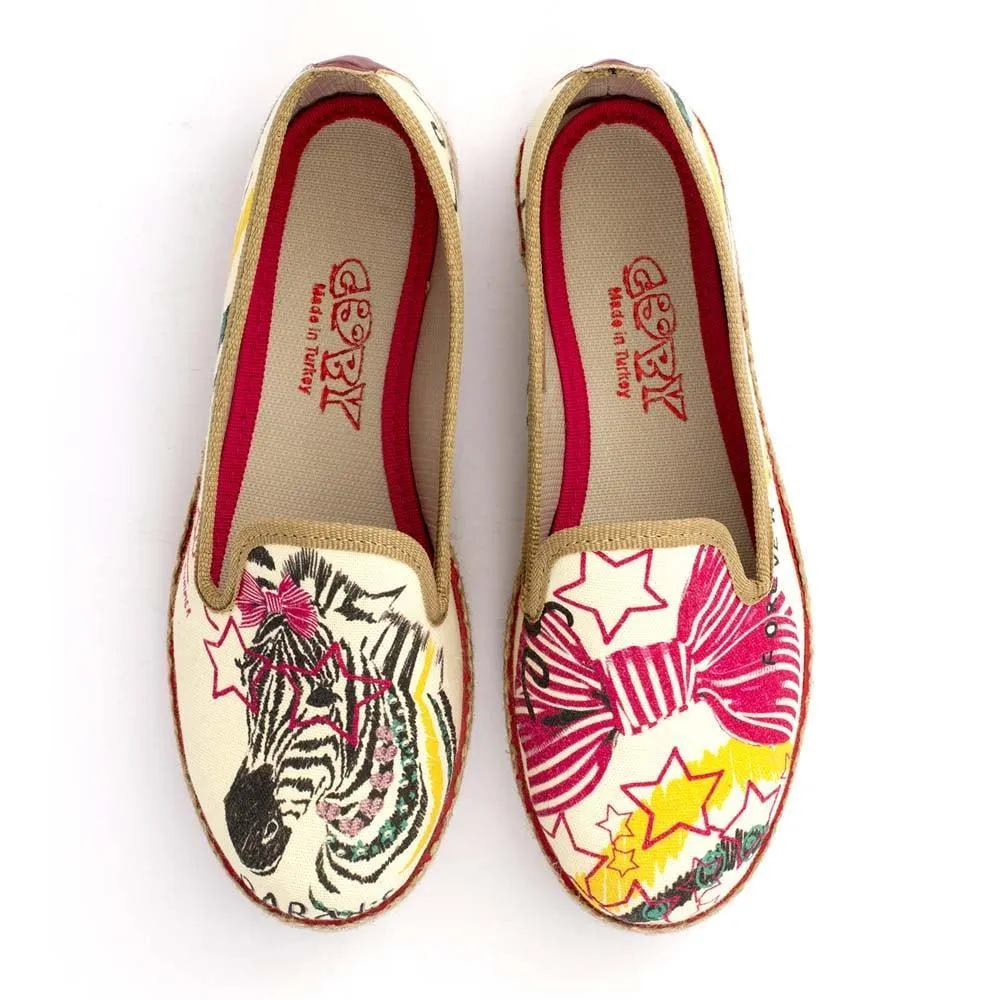 Zebra Style Slip on Sneakers Shoes HVD1460