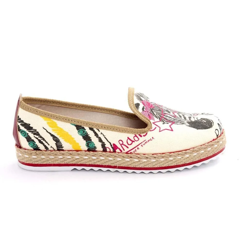 Zebra Style Slip on Sneakers Shoes HVD1460